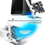 USB 3.0 2-Port (Ext) PCIe Host Card