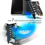 USB 3.0 7-Port Ext PCIe Host Adapter