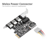 USB 3.0 3-Port Hub with LAN PCIe Host Card