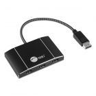 8K 1x3 DisplayPort 1.4 to HDMI MST Hub Splitter