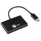 8K 1x4 DisplayPort 1.4 to DisplayPort MST Hub Splitter