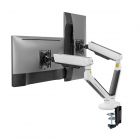 Premium Dual-Monitor Arms Desk Mount with Gaming RGB Lighting