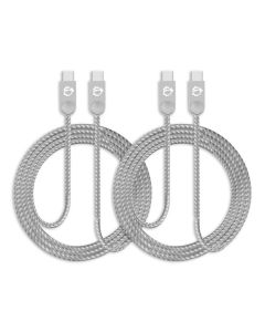 Zinc Alloy USB-C to USB-C Charging & Sync Braided Cable - 3.3ft