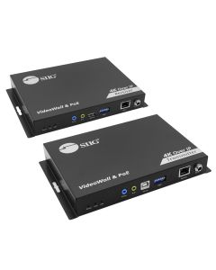 HDMI 4K60Hz 18Gbps over IP Matrix Kit - One-to-One / N to M Multi-casting - For Video Wall, KVM, Stereo, PoE, IR and RS-232 control, ESD Protection, TAA Compliant