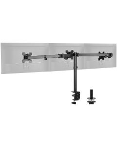 Articulating Triple Monitor Desk Mount - 13" to 27"