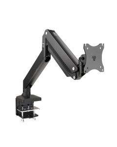 Single Monitor Heavy-Duty Premium Gas Spring Desk Mount - 17" to 43", VESA 75x75, 100x100, 200x200mm