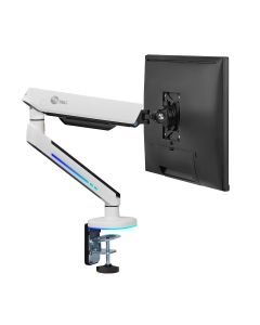 Premium Single-Monitor Arm Desk Mount with Gaming RGB Lighting - 17" to 34"