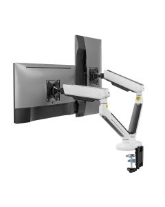 Premium Dual-Monitor Arms Desk Mount with Gaming RGB Lighting