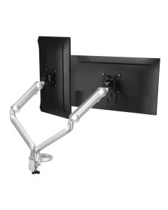 MTPRO Desk Mount Dual Gas Spring Monitor Arm - up to 32" Display - Max. Load 19.8 lbs - VESA 75/100mm - TAA Compliant