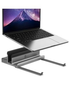 SIIG USB-C Laptop Stand with 4K Multitask Docking Station, HDMI display 4K@60Hz, 2xUSB-A 5Gbps, GbE, SD/Micro SD, PD 100W 