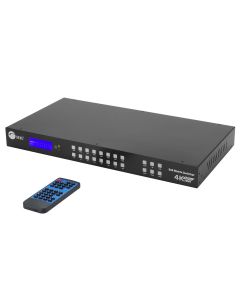 8x8 HDMI 4K60Hz Matrix Switcher with LCD, 18Gbps, HDCP 2.2, HDR 10, Downscaling, EDID Management, ARC, Audio Embedded, Audio Extraction