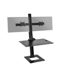 Dual Display Adjustable Computer Keyboard Stand