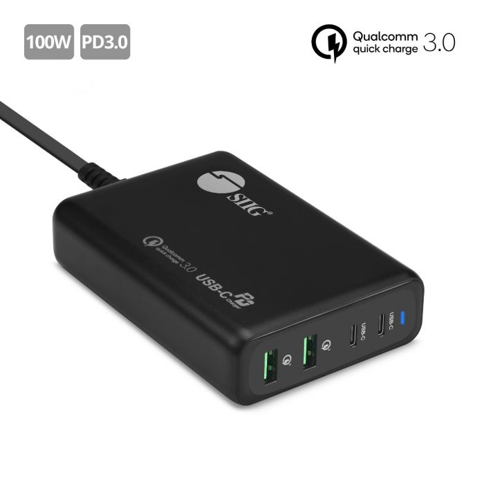 deeltje Hoe Jet 100W Dual USB-C PD Charger with QC 3.0 Combo Power Charger