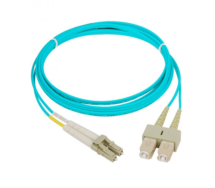  Buy 2m Fiber Optic Cable - 10 Gb Aqua - Multimode Duplex 50/125  - LSZH - LC/SC - OM3 - LC to SC Fiber Patch Cable Online at Low Prices in  India