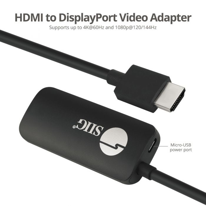 Adaptador Convertidor Todo en Uno DisplayPort a VGA/HDMI DP ver 1.2 4K 30  Hz HDMI