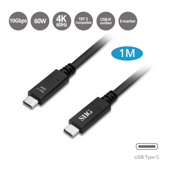 USB Type-C Gen 2 Cable - 1M