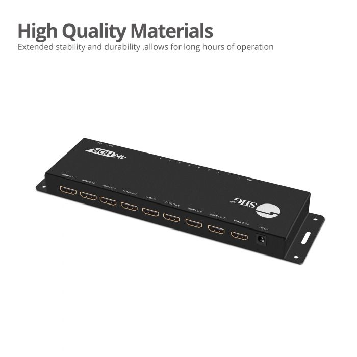 2-Port HDMI® Distribution Amplifier Splitter - 4K 60Hz, HDMI Selectors,  Splitters, & Switches, HDMI
