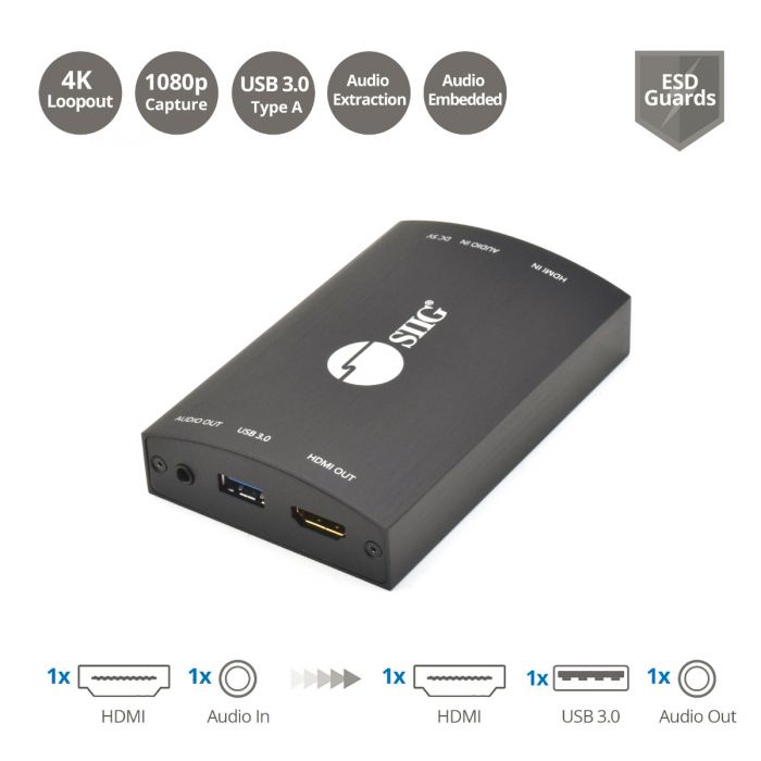HDMI Video Capture Card With Audio - 3.0 USB
