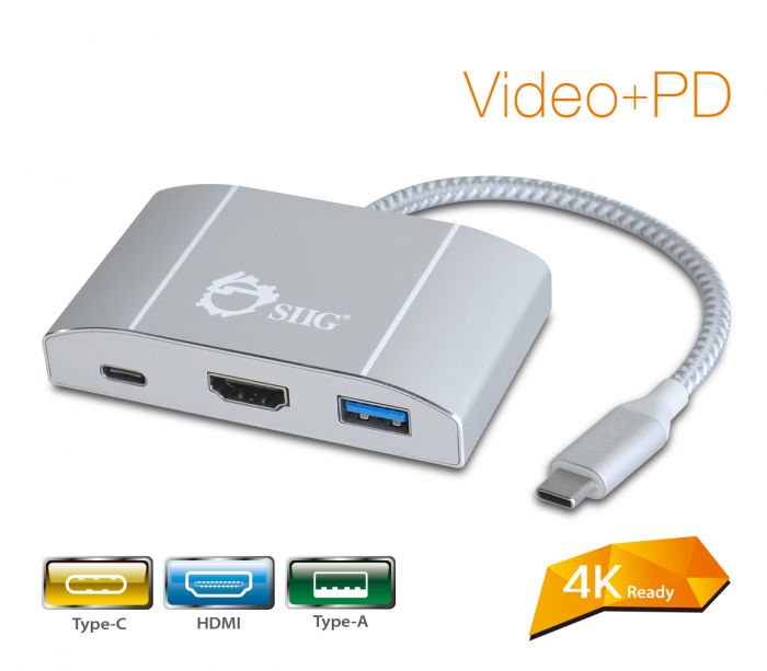 Lyrisch passie Stap USB 3.1 Type-C Hub with HDMI & PD Charging Adapter - 4K Ready